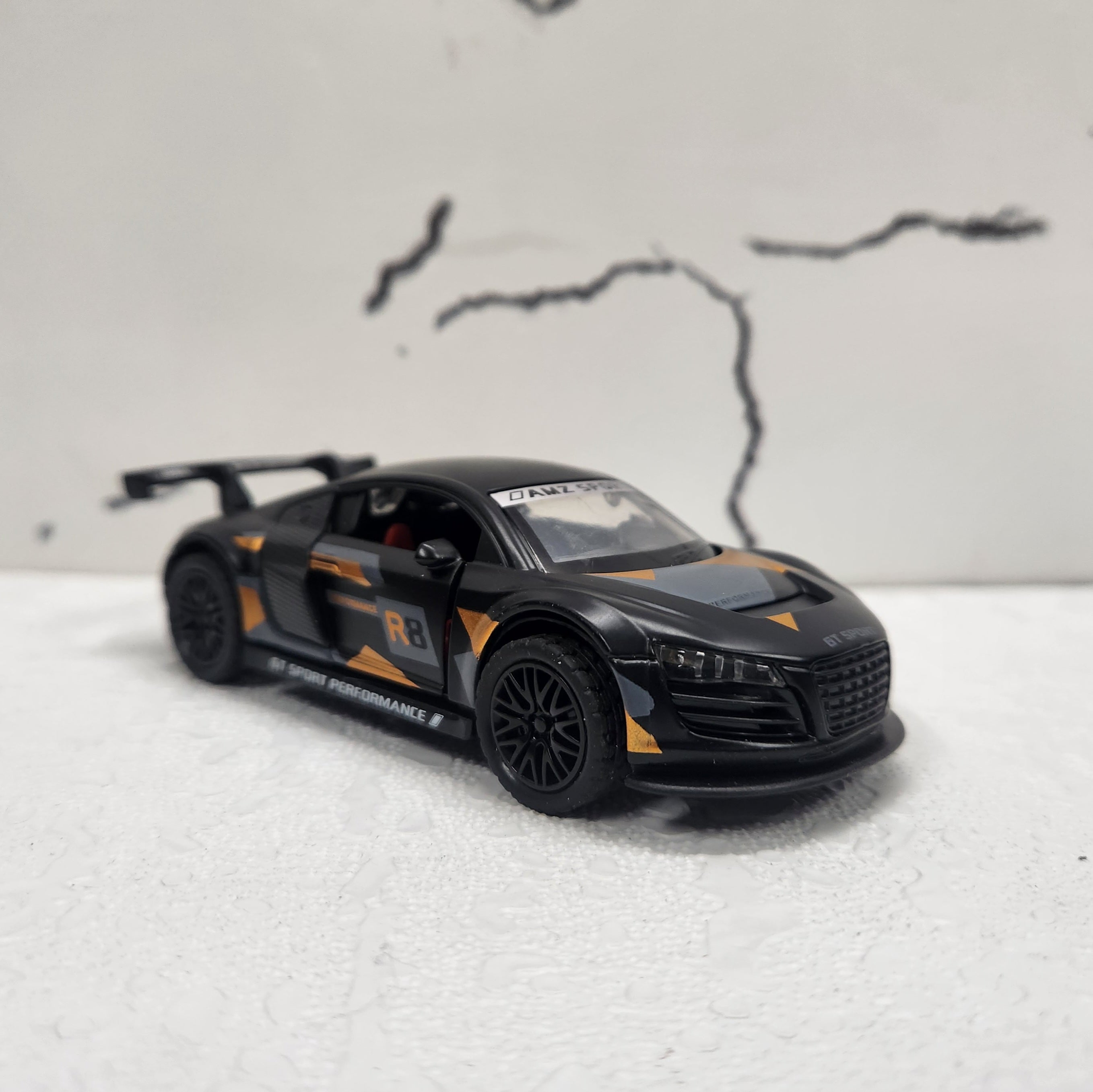 Audi R8 Black Diecast Model Car 1:43 Audi R8 Black Diecast Model Car 1:43