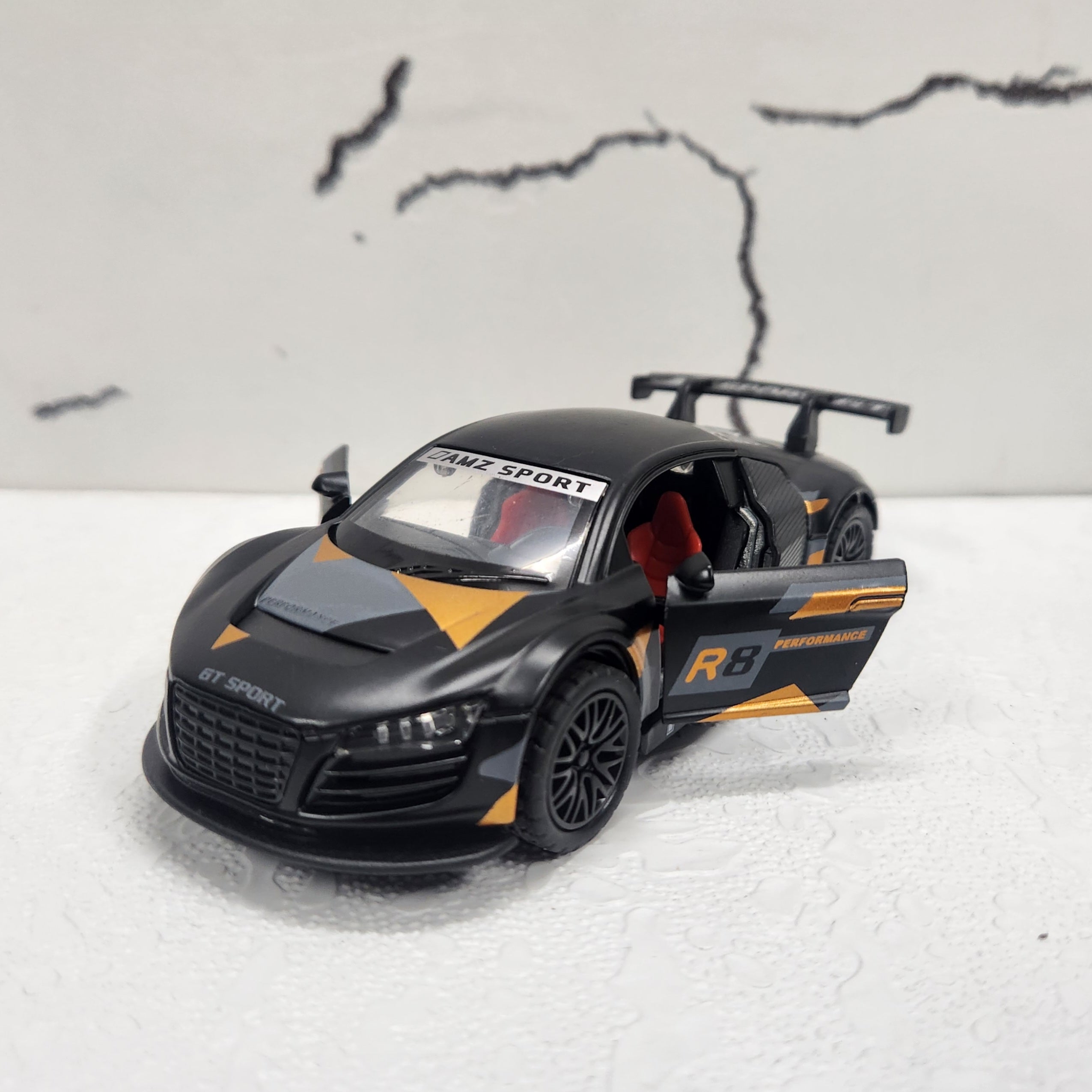 Audi R8 Black Diecast Model Car 1:43 Audi R8 Black Diecast Model Car 1:43