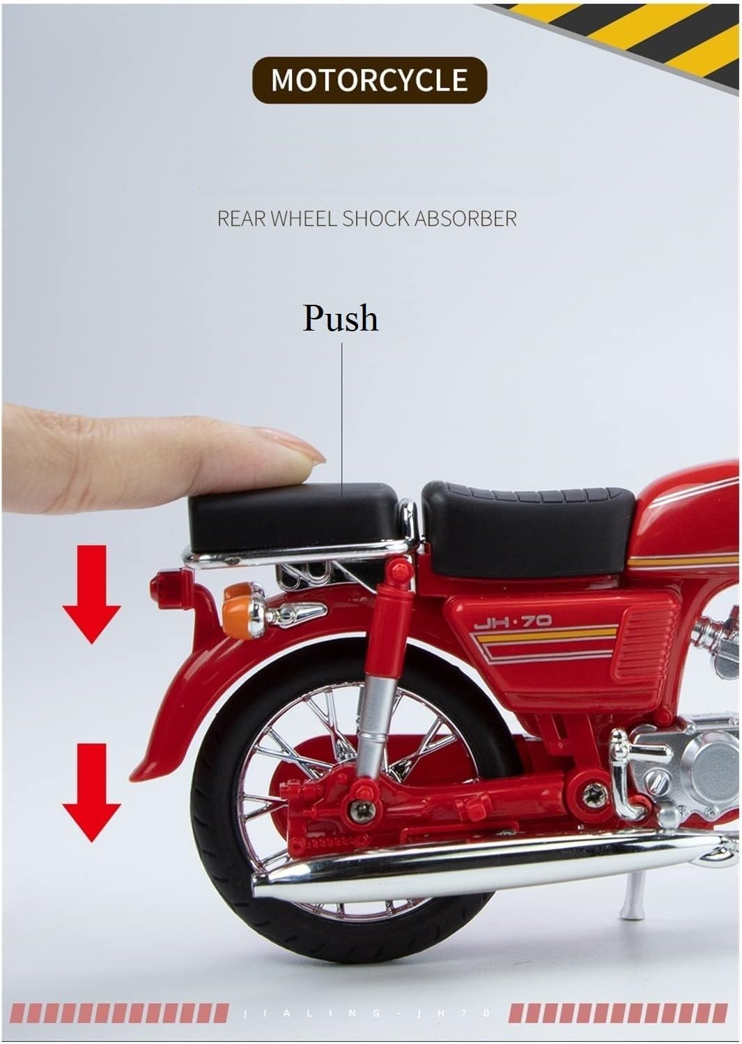 HONDA JIALING MOTORCYCLE JH70 GIFT MOTORCYCLE ALLOY MODEL - SCALE: 1:12 (17.5 X 11.5 CM) HONDA JIALING MOTORCYCLE JH70 GIFT MOTORCYCLE ALLOY MODEL - SCALE: 1:12 (17.5 X 11.5 CM)