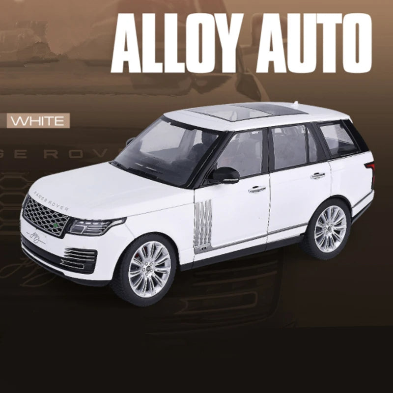 1/18 Scale Diecast Metal New Range Rover SUV Alloy Model with Sound & Light Effects