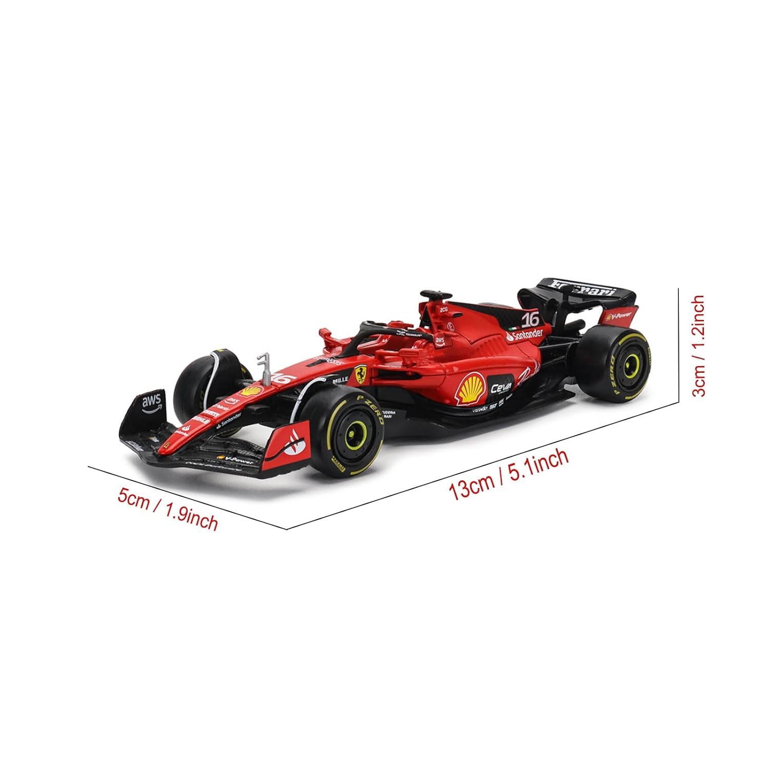 - 1/43 Scale Urban Circuit Ferrari F1 SF23 Car Model - 1/43 Scale Urban Circuit Ferrari F1 SF23 Car Model