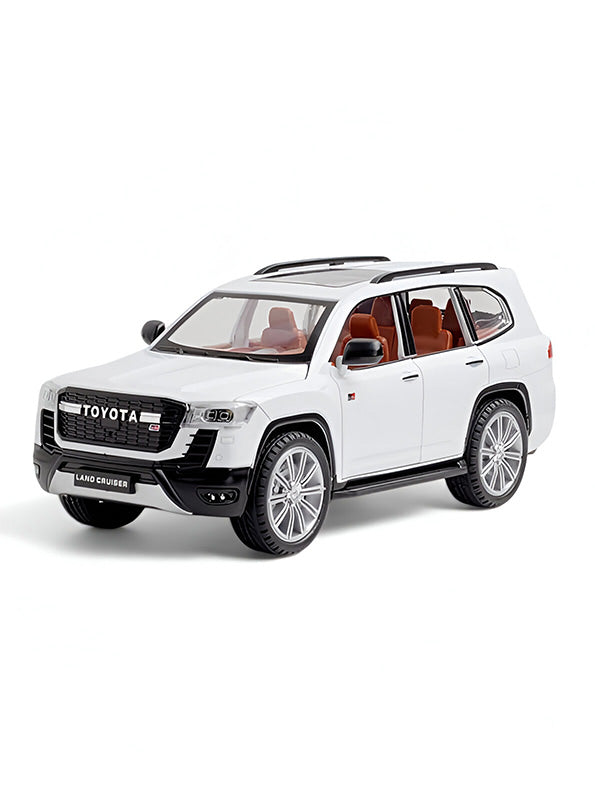 Toyota Land Cruiser GT Model 1:24 Scale Diecast Car - White Metal Collectible | TV-O-24