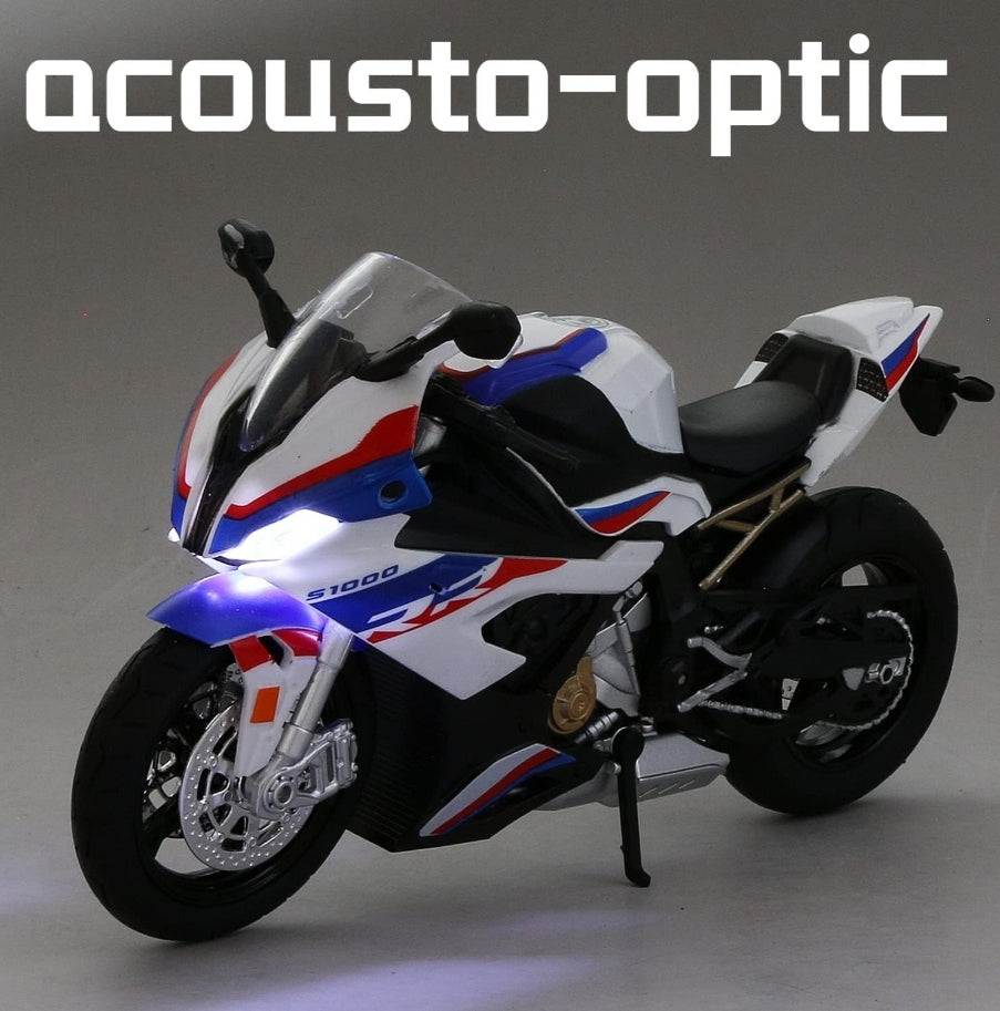 BMW S1000RR 1:12 Diecast Alloy Model Bike (Size: 17.3 x 6.3 x 9.4 cm) BMW S1000RR 1:12 Diecast Alloy Model Bike (Size: 17.3 x 6.3 x 9.4 cm)