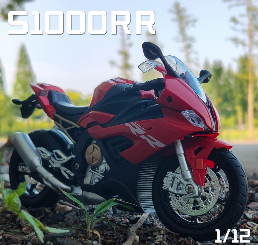 BMW S1000RR 1:12 Diecast Alloy Model Bike (Size: 17.3 x 6.3 x 9.4 cm) BMW S1000RR 1:12 Diecast Alloy Model Bike (Size: 17.3 x 6.3 x 9.4 cm)