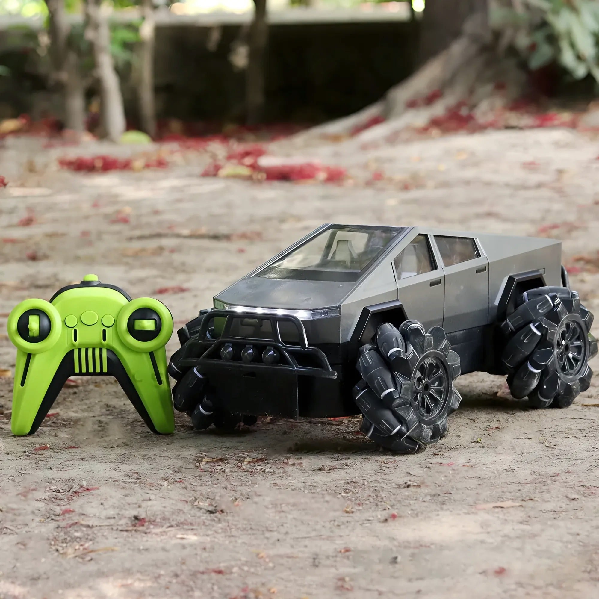 Remote Control Drift Tesla Pickup Truck – 360° Rotation, Monster Tyres, LED Lights & Powerful Sound | 1:12 Scale (6-10 Years) | Assorted Colors Remote Control Drift Tesla Pickup Truck – 360° Rotation, Monster Tyres, LED Lights & Powerful Sound | 1:12 Scale (6-10 Years) | Assorted Colors