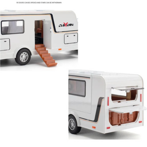 WRANGLER RUBICON WITH TRAILER DIECAST ALLOY METAL PULLBACK TOY CAR - SCALE: 1:32 (33.5 X 7.0 X 7.8 CM)