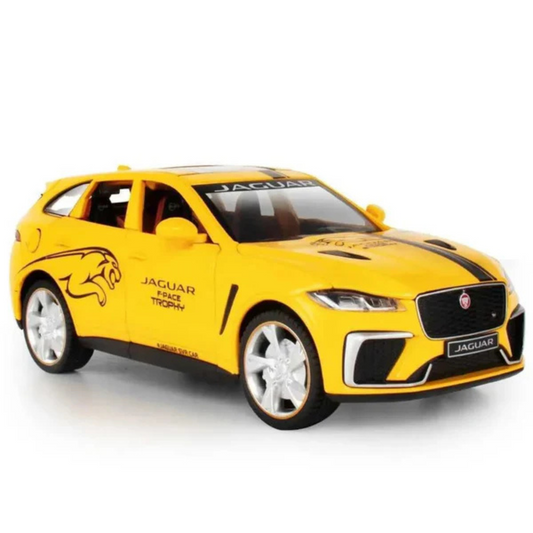 JAGUAR F-PACE SUV DIECAST ALLOY METAL PULLBACK TOY CAR - SCALE: 1:24 (20.0 X 9.5 X 7 CM)