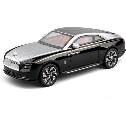 ROLLS ROYCE SPECTRE DIECAST METAL PULLBACK TOY CAR - SCALE 1:24 (21.7 X 9 X 6.5 CM)