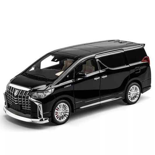 TOYOTA ALPHARD DIECAST ALLOY METAL PULLBACK TOY CAR - SCALE: 1:18 (27.5 X 12.2 X 10.5 CM) - PREMIUM EDITION