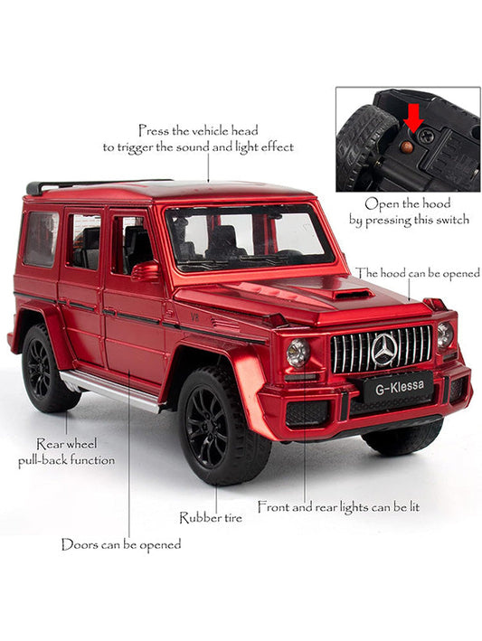 Mercedes Benz  G63 Modal Metal Diecast 1:32 Car - Red (NX-AG-24)