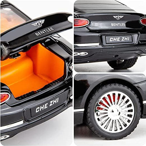 1:22 Scale BENTLEY CONTINENTAL-GT Die Cast Pull Back Car Model * Lights and Sound