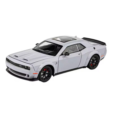 1:24 Dodge Challenger Charger SRT Alloy Car Model With Sound and Light Pullback Decorate Metal Model