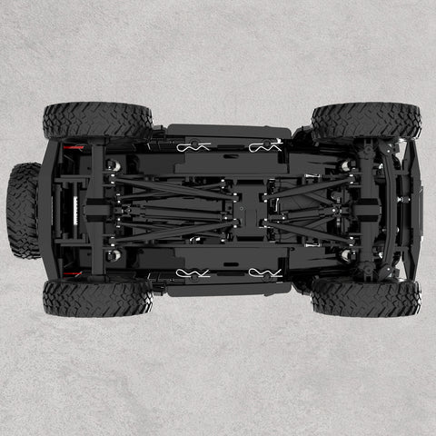 1/24 Scale Remote Control Crawler Rock Climbing with Led Light (Black)