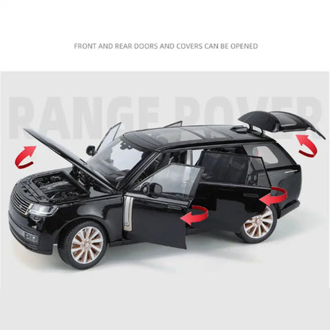 1/18 Scale Diecast Metal New Range Rover SUV Alloy Model with Sound & Light Effects
