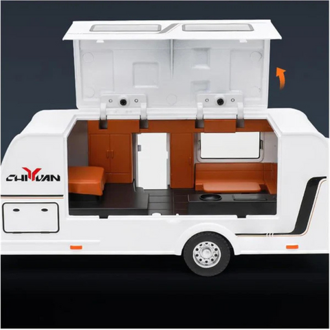 WRANGLER RUBICON WITH TRAILER DIECAST ALLOY METAL PULLBACK TOY CAR - SCALE: 1:32 (33.5 X 7.0 X 7.8 CM)