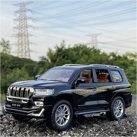 TOYOTA PRADO DIECAST METAL PULLBACK TOY CAR - SCALE 1:24 (21 X 8.3 X 8.5 CM)