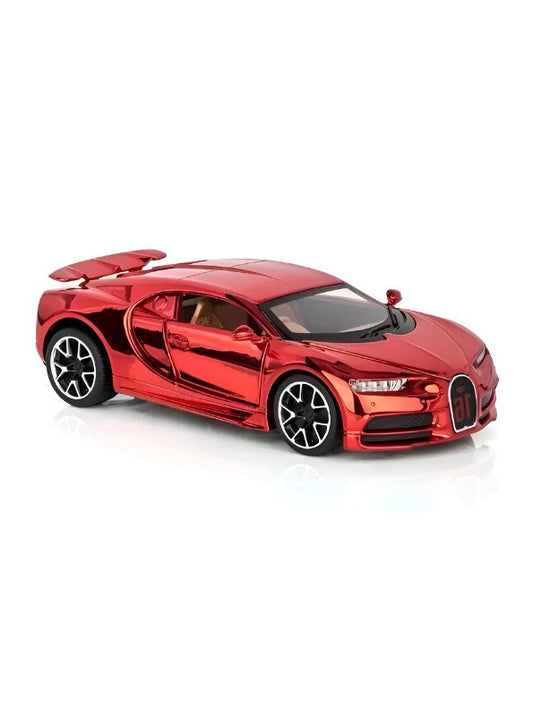 Red - Bugatti Chiron –  Diecast Model Car Premium Collectible Toy Scale - 1:32.