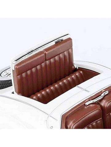 White - Mercedes Benz 500K Model 1:24 Scale Diecast Car - Metal Collectible | NX-N-24 - Acrylic Transparent Box.