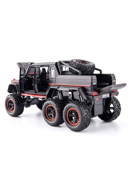 Mercedes Benz G63 6x6 Metal Model Diecast Car - Black Scale 1:22 (T-M-15)