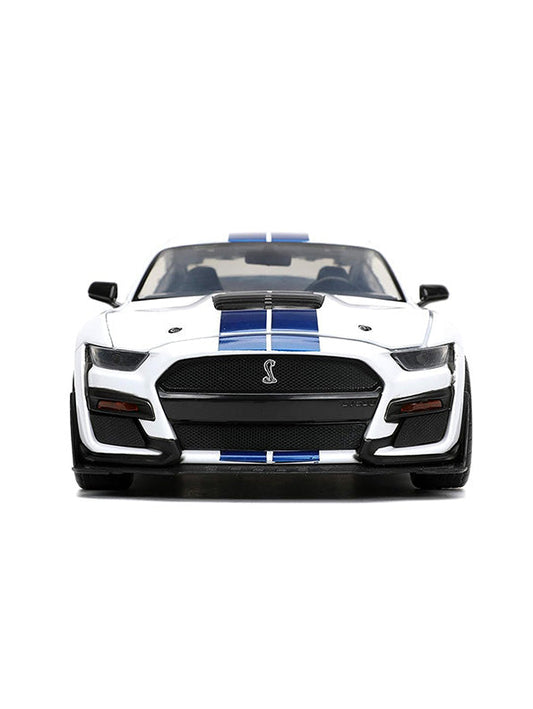 Mustang Shelby GT 500 Metal Model Diecast Car - White Scale 1:32 (T-M-15)