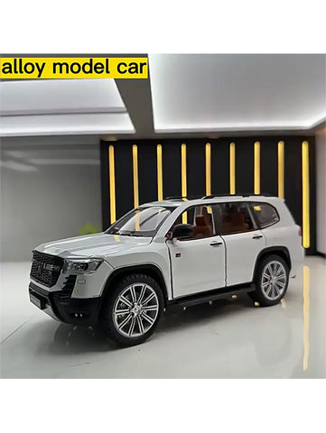 Toyota Land Cruiser GT Model 1:24 Scale Diecast Car - White Metal Collectible | TV-O-24