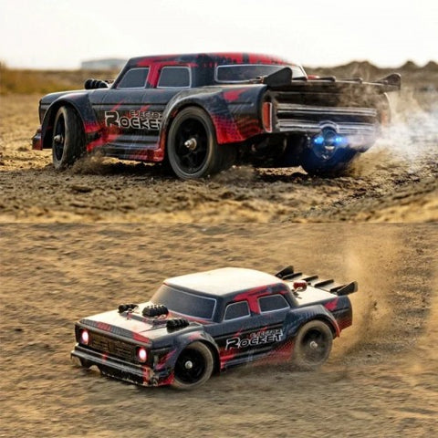 1:16 4WD RC Car With Led Lights 2.4g Radio Remote Control Drift Off-Road Car (Speed 50 Km/Hr) With Remote